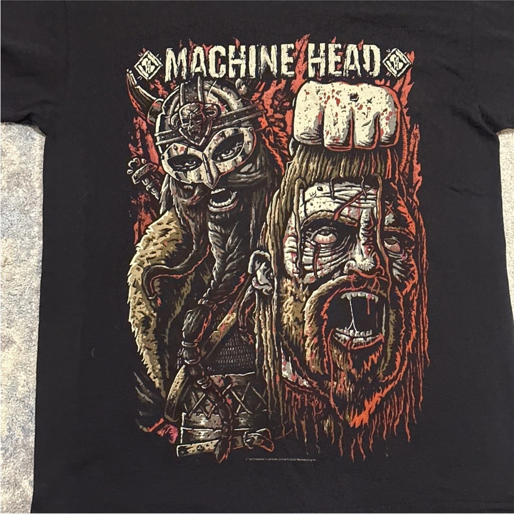 2013 Machine Head This Is Not A Game T-shirt Double Sided Graphics Metal Band - Picture 5 of 6
